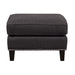 Erica 497 Ottoman W/Chrome Nail Heirloom Charcoal (ISTA 3) - Vida Furniture (Laredo,TX)