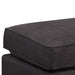 Erica 497 Ottoman W/Chrome Nail Heirloom Charcoal (ISTA 3) - Vida Furniture (Laredo,TX)
