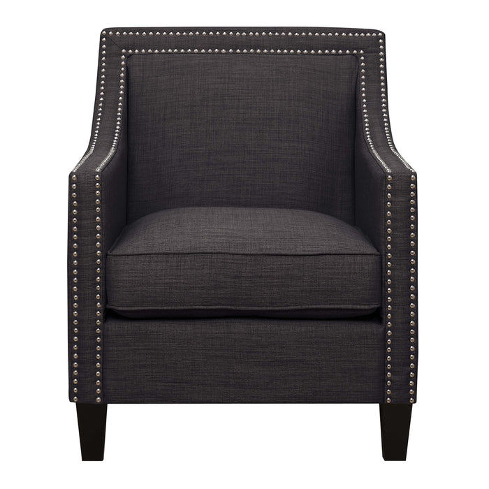 Erica 497 Chair W/Chrome Nails Heirloom Charcoal (ISTA 3) - Vida Furniture (Laredo,TX)