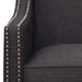 Erica 497 Chair W/Chrome Nails Heirloom Charcoal (ISTA 3) - Vida Furniture (Laredo,TX)
