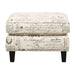 Erica 497 Ottoman W/Chrome Nail French Script (ISTA 3) - Vida Furniture (Laredo,TX)