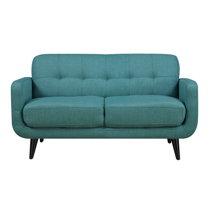 Hadley 4480 Love Seat Heirloom Teal w/No Pillow - Vida Furniture (Laredo,TX)