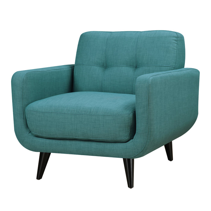 Hadley Sofa & Chair Set in Teal - Vida Furniture (Laredo,TX)