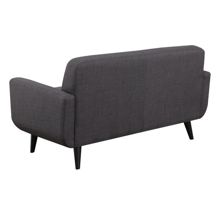 Hadley 4480 KD Love Seat Heirloom Charcoal w/No Pillows - Vida Furniture (Laredo,TX)