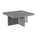 Uster Coffee Table W/Four storage Stools Grey - Vida Furniture (Laredo,TX)