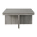 Uster Coffee Table W/Four storage Stools Grey - Vida Furniture (Laredo,TX)