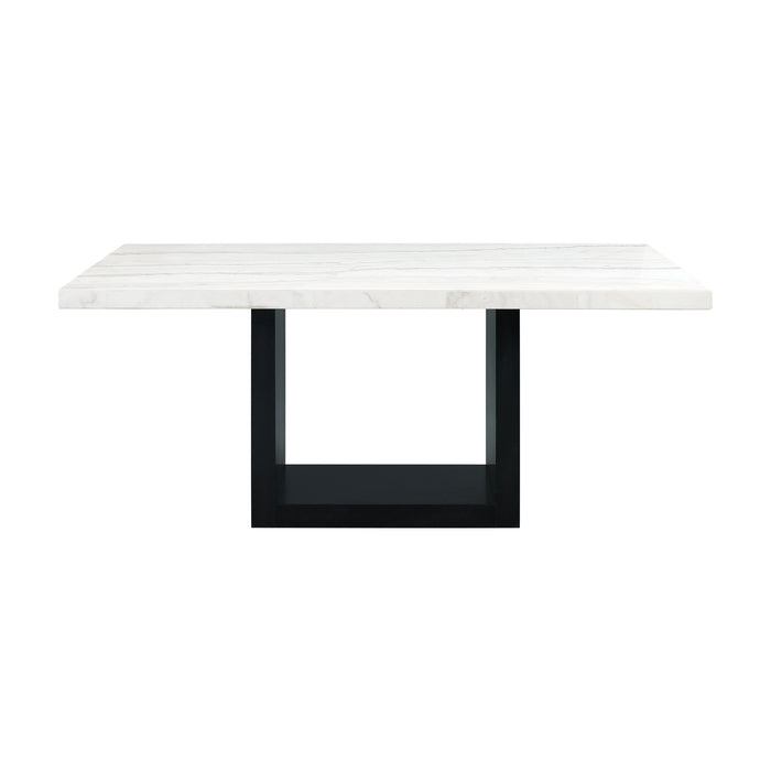 Valentino White Dining Table - Vida Furniture (Laredo,TX)
