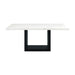 Valentino White Dining Table - Vida Furniture (Laredo,TX)