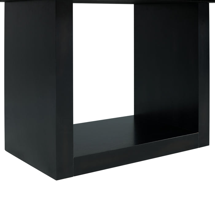 Valentino White Dining Table - Vida Furniture (Laredo,TX)