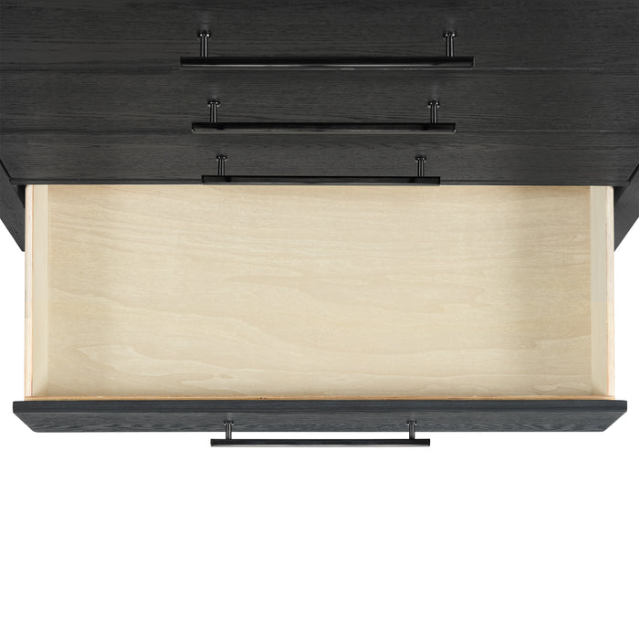 Versailles Contemporary 3-Drawer Nightstand - Vida Furniture (Laredo,TX)