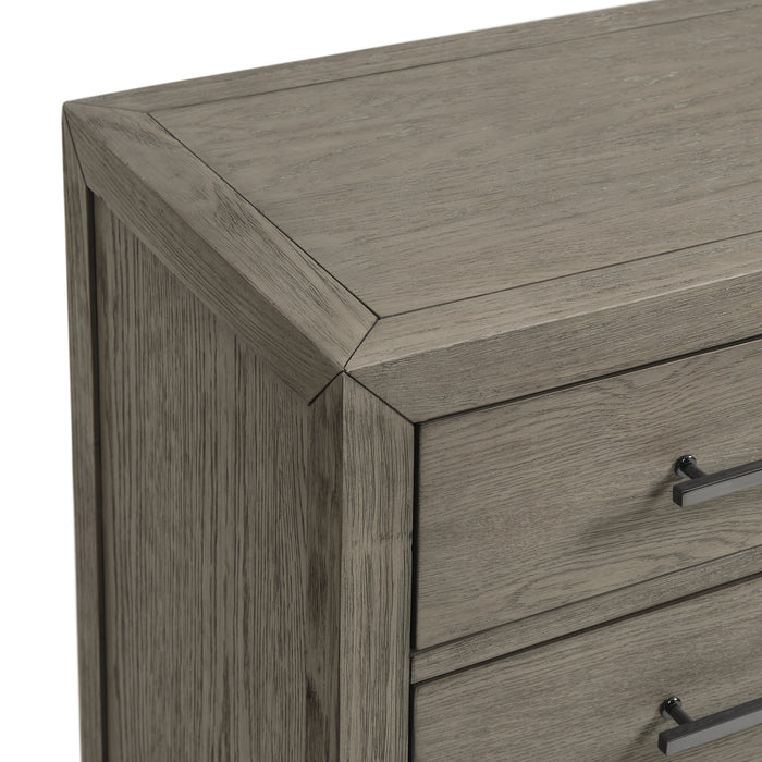 Versailles Contemporary 3-Drawer Nightstand - Vida Furniture (Laredo,TX)