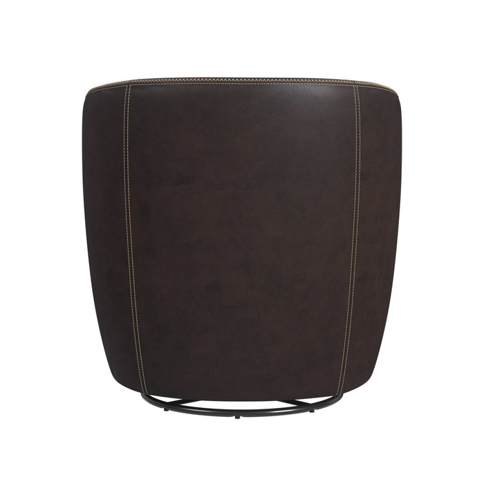Vito Swivel Chair in Pebble Brown - Vida Furniture (Laredo,TX)