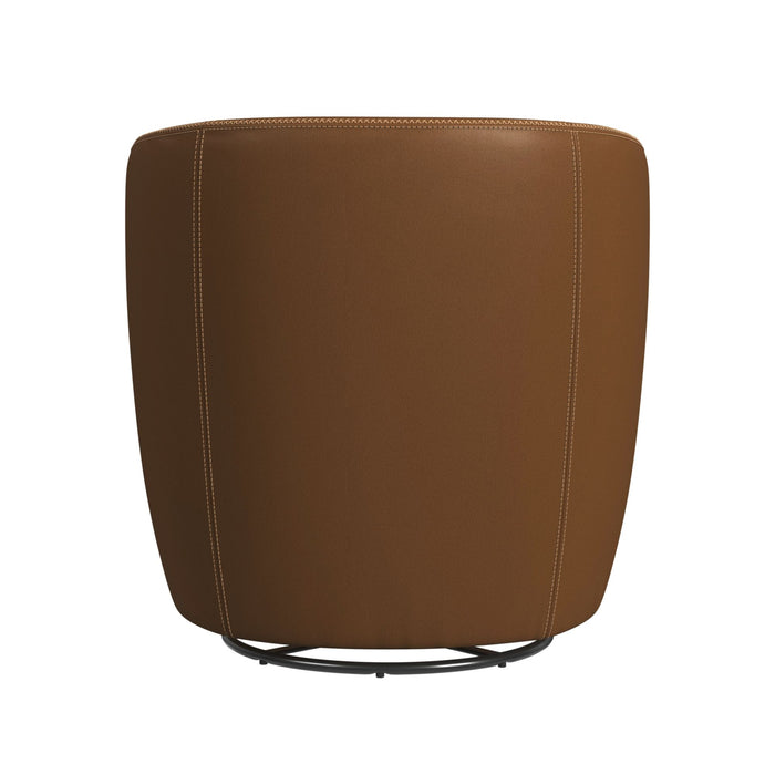 Vito Swivel Chair in Pebble Tan - Vida Furniture (Laredo,TX)