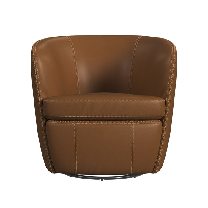 Vito Swivel Chair in Pebble Tan - Vida Furniture (Laredo,TX)