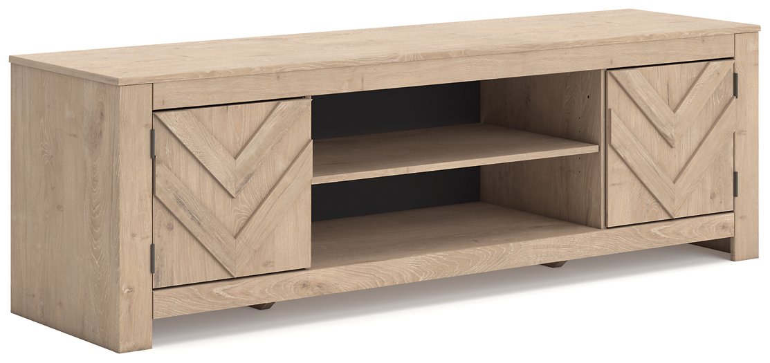 Cayboni 71" TV Stand with Electric Fireplace - Vida Furniture (Laredo,TX)