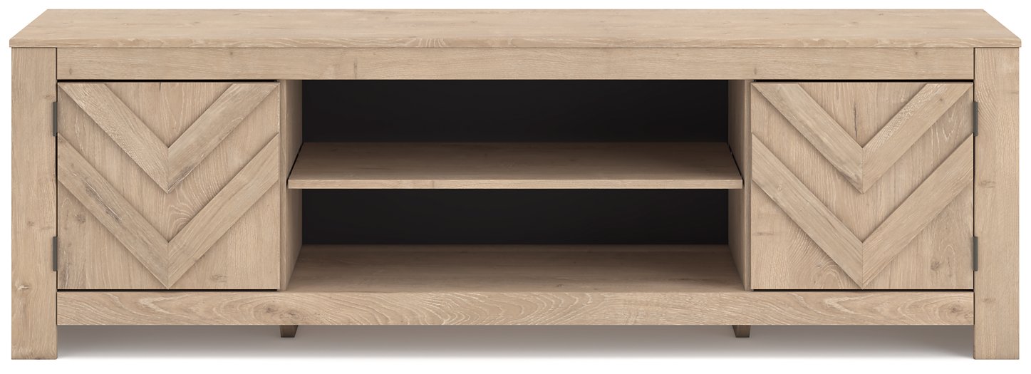 Cayboni 71" TV Stand with Electric Fireplace - Vida Furniture (Laredo,TX)