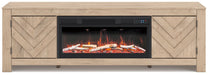 Cayboni 71" TV Stand with Electric Fireplace - Vida Furniture (Laredo,TX)