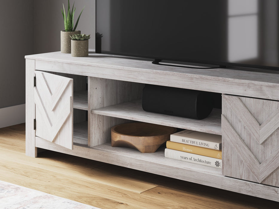Cayboni 71" TV Stand with Electric Fireplace - Vida Furniture (Laredo,TX)