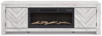 Cayboni 71" TV Stand with Electric Fireplace - Vida Furniture (Laredo,TX)