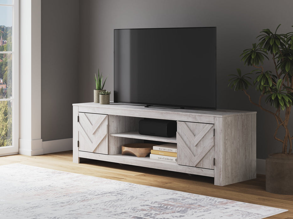 Cayboni 71" TV Stand with Electric Fireplace - Vida Furniture (Laredo,TX)