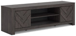 Cayboni 71" TV Stand with Electric Fireplace - Vida Furniture (Laredo,TX)