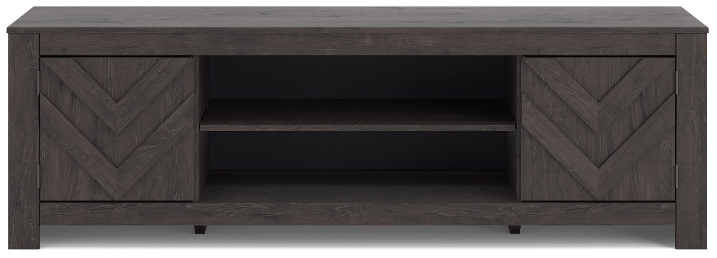 Cayboni 71" TV Stand with Electric Fireplace - Vida Furniture (Laredo,TX)