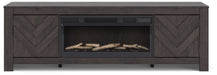 Cayboni 71" TV Stand with Electric Fireplace - Vida Furniture (Laredo,TX)