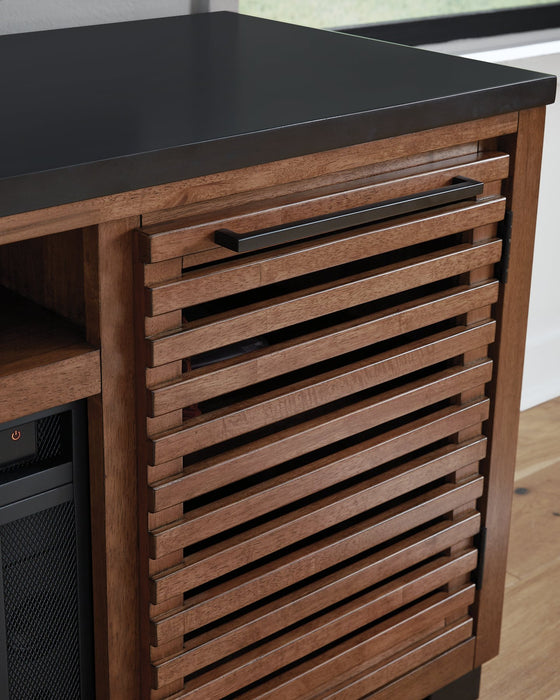 Kallari 84" TV Stand with Electric Fireplace - Vida Furniture (Laredo,TX)