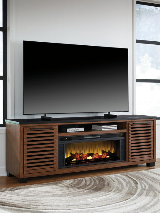 Kallari 84" TV Stand with Electric Fireplace - Vida Furniture (Laredo,TX)