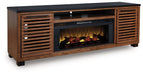 Kallari 84" TV Stand with Electric Fireplace - Vida Furniture (Laredo,TX)