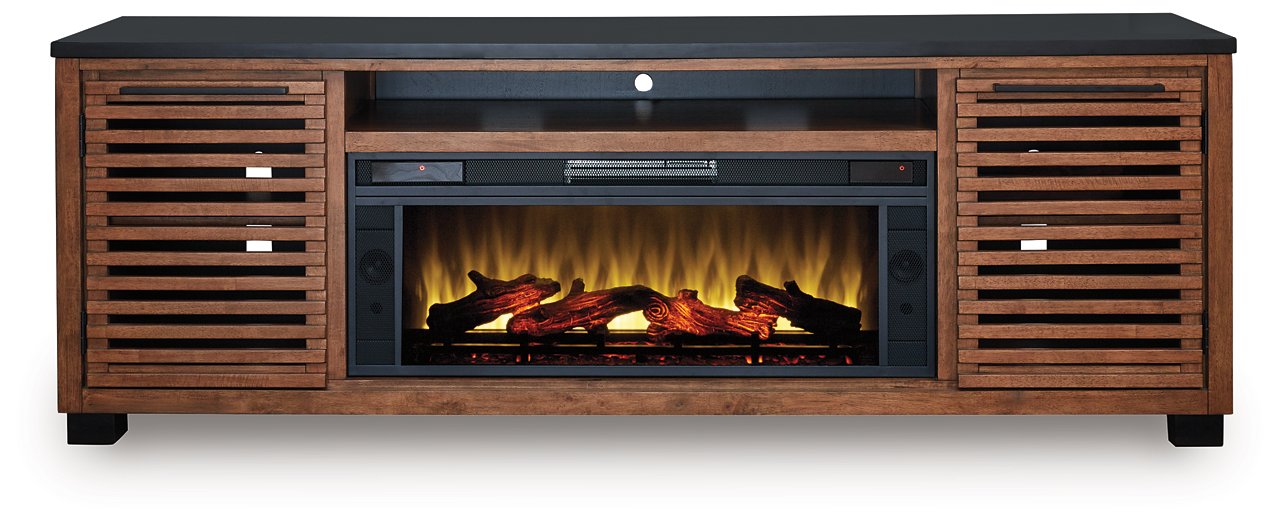 Kallari 84" TV Stand with Electric Fireplace - Vida Furniture (Laredo,TX)
