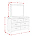 Wade 7-Drawer Dresser & Mirror Set - Vida Furniture (Laredo,TX)