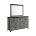 Wade 7-Drawer Dresser & Mirror Set - Vida Furniture (Laredo,TX)