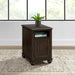 Wagner Chairside Table with USB in Cherry - Vida Furniture (Laredo,TX)