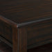 Wagner 2PC Occasional Table Set in Cherry-Square Lift-Top Coffee Table & End Table - Vida Furniture (Laredo,TX)