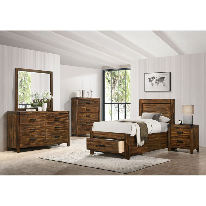 Warner Platform Storage Bed - Vida Furniture (Laredo,TX)