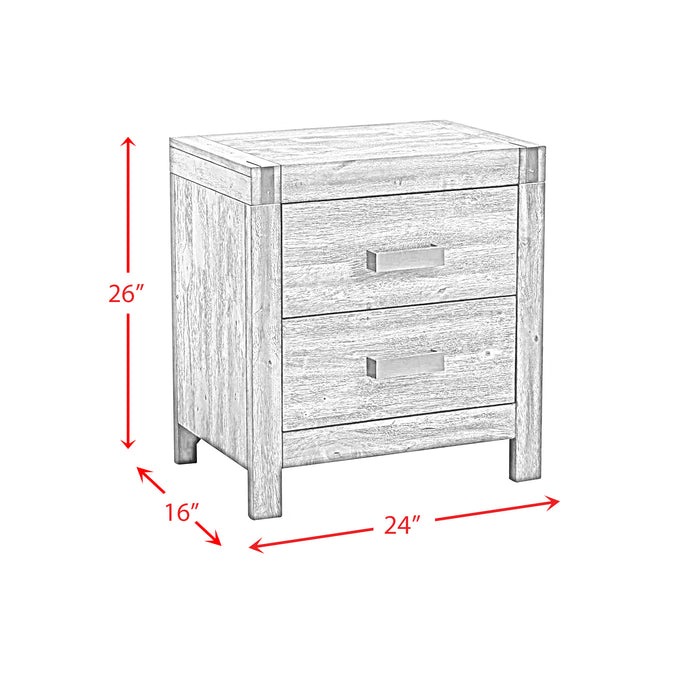 Warner Nightstand Chestnut - Vida Furniture (Laredo,TX)
