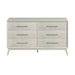 Westland 6-Drawer Dresser in Almond - Vida Furniture (Laredo,TX)