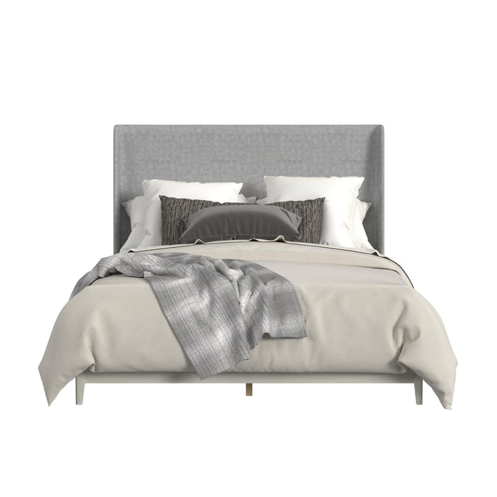 Westland UPH Bed with Grey Fabric - Vida Furniture (Laredo,TX)
