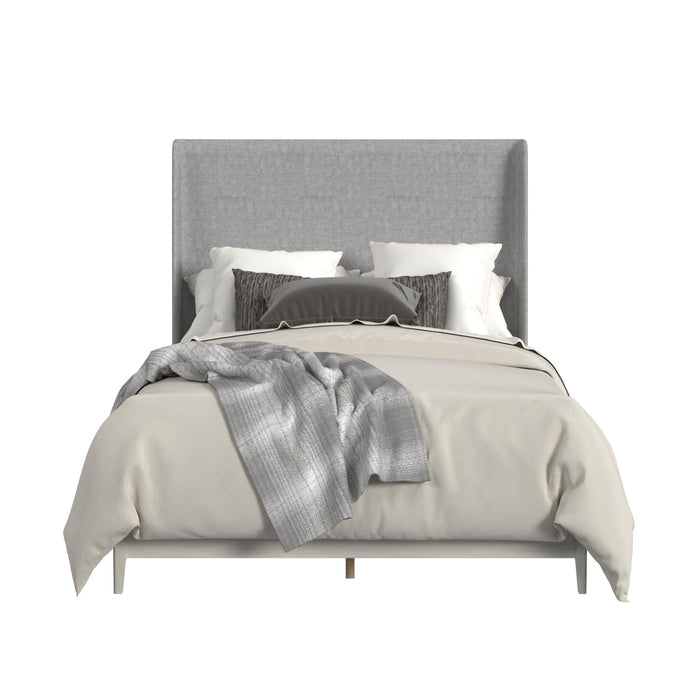 Westland UPH Bed with Grey Fabric - Vida Furniture (Laredo,TX)