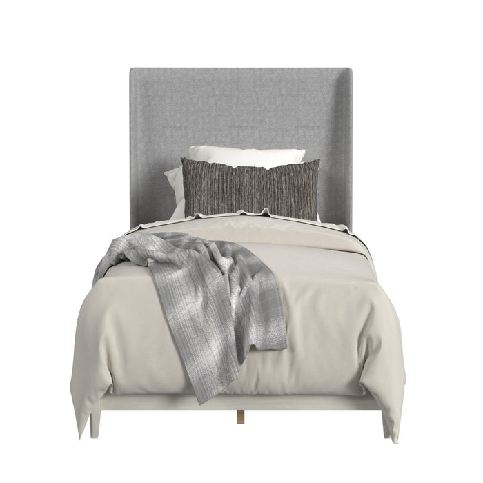 Westland UPH Bed with Grey Fabric - Vida Furniture (Laredo,TX)