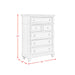 Whit-Ash 5-Drawer Chest in Light Grey - Vida Furniture (Laredo,TX)