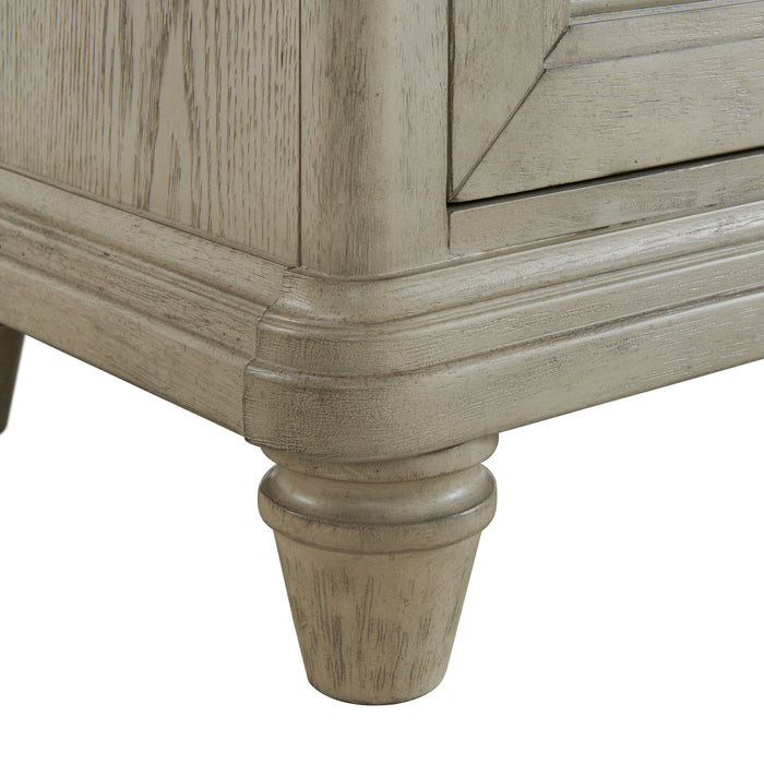 Whit-Ash Panel Bedroom Set with Door Chest - Vida Furniture (Laredo,TX)