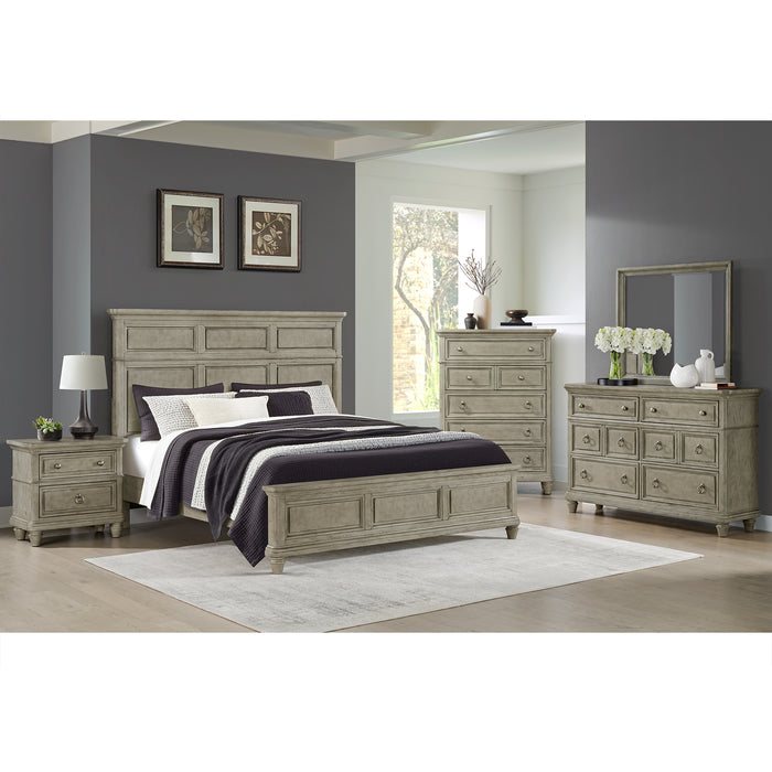 Whit-Ash 6-Drawer Dresser in Light Grey - Vida Furniture (Laredo,TX)