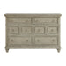 Whit-Ash 6-Drawer Dresser in Light Grey - Vida Furniture (Laredo,TX)