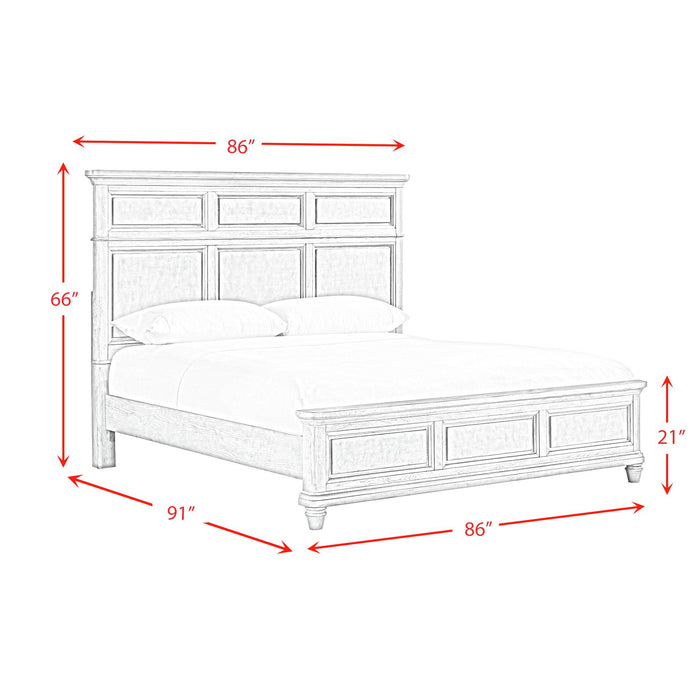 Whit-Ash Panel Bedroom Set - Vida Furniture (Laredo,TX)