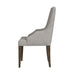 Yellowstone Dining Host Chair with Grey Fabric in Medium Brown (2 Per Carton) - Vida Furniture (Laredo,TX)