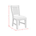 Yellowstone Dining Side Chair with Grey Fabric in Medium Brown (2 Per Carton) - Vida Furniture (Laredo,TX)