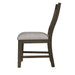 Yellowstone Dining Side Chair with Grey Fabric in Medium Brown (2 Per Carton) - Vida Furniture (Laredo,TX)