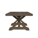 Yellowstone Dining Table with 2x12" Leaves in Medium Brown - Vida Furniture (Laredo,TX)